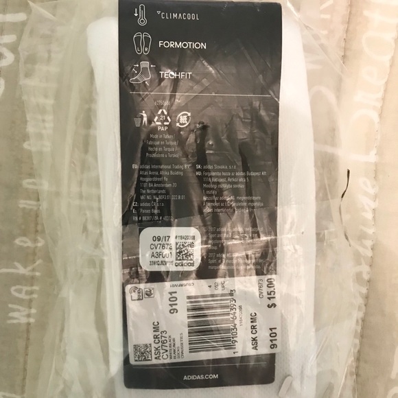 adidas sock size 9101